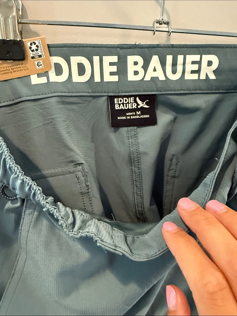Men's Eddie Bauer size medium -Green Performance Shorts